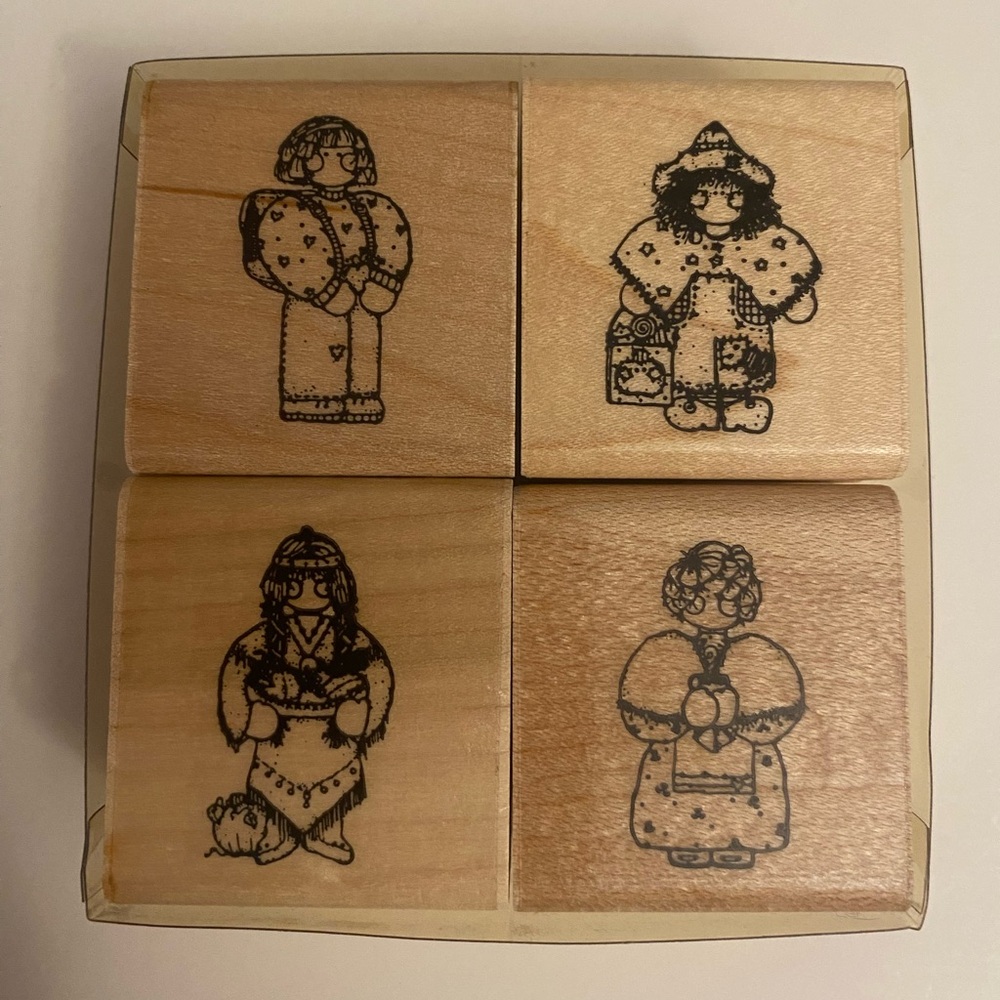 DOTS Little People rubber stamps New